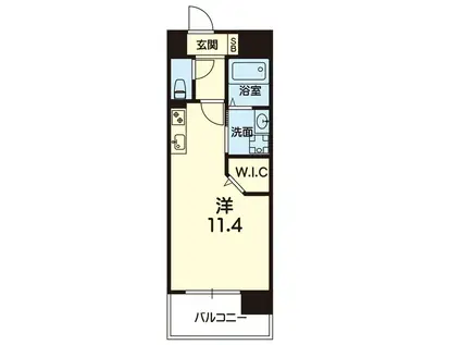 グレース本荘(ワンルーム/10階)の間取り写真