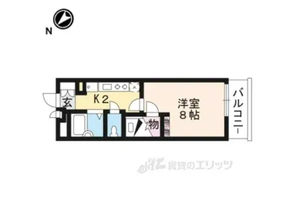 レオパレスルビナス(1K/3階)の間取り写真