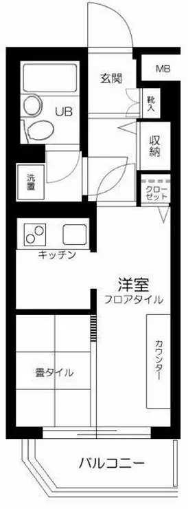 コスモ千早町 3階階 間取り