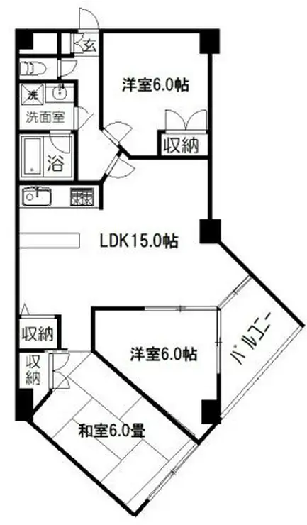 ガルボ大宮宮町 1階階 間取り