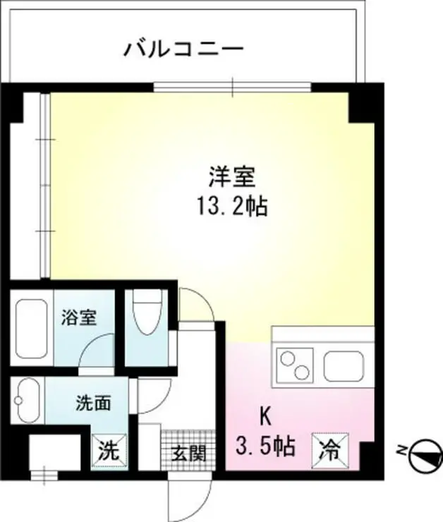 OZ-COURT 3階階 間取り