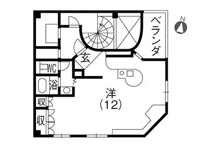 パセオ浜町(ワンルーム/5階)の間取り写真