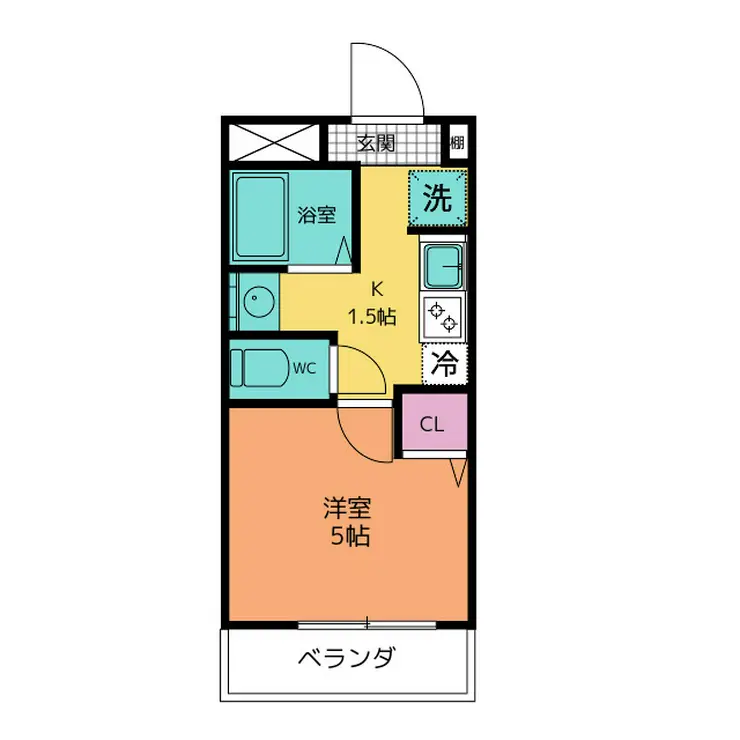 ホープオカベ 4階階 間取り