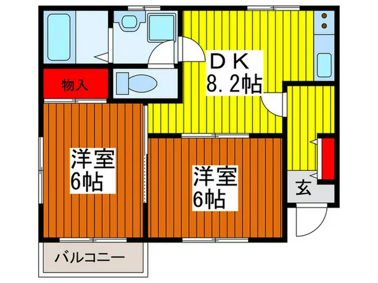 サンフォーレ 2階階 間取り