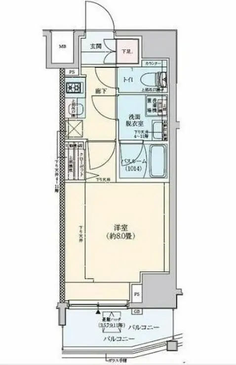 ロアール赤羽 5階階 間取り