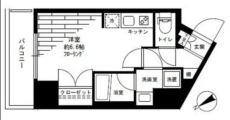 プレミアムキューブ北品川 6階階 間取り