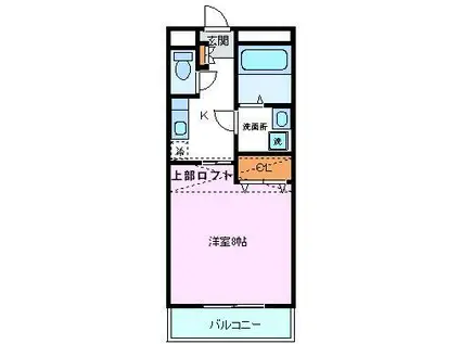 レアールガーデン(1K/3階)の間取り写真