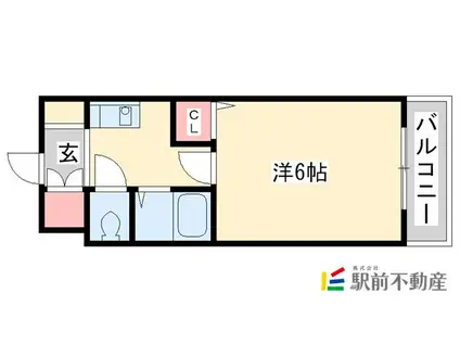 セレッソ中川(1K/2階)の間取り写真