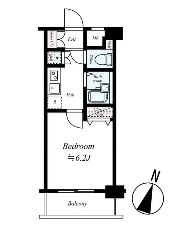 プレール・ドゥーク文京本駒込 3階階 間取り