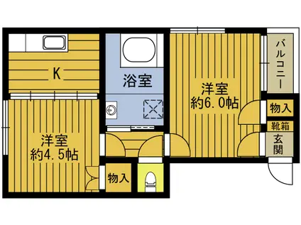 レガーロ志手ZERO(2K/3階)の間取り写真