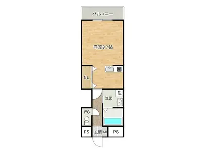 BRELIA MIHAGINO (1K/10階)の間取り写真