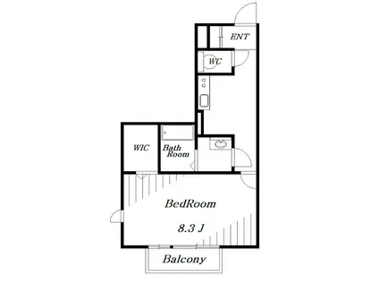 エトワール(1K/2階)の間取り写真