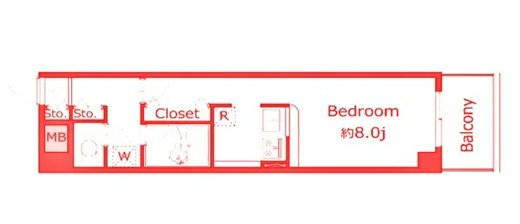 フォートレスニイヤ 6階階 間取り