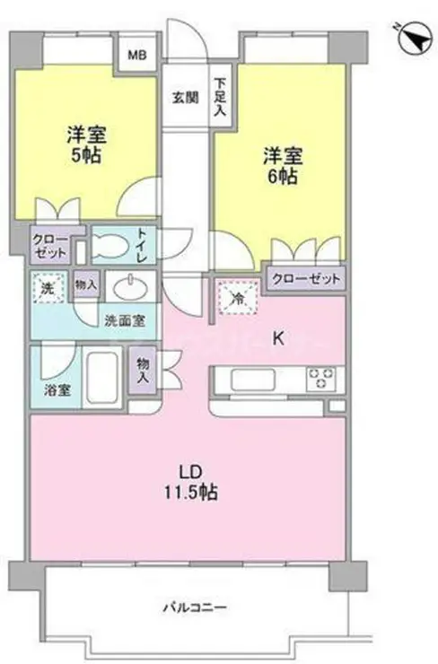 コートメドウ 4階階 間取り