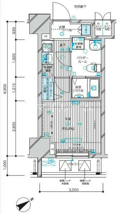 メインステージ蒲田VIエグザ 7階階 間取り