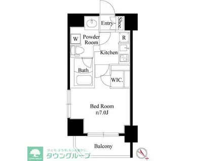 トレステラレジデンス押上(1K/5階)の間取り写真