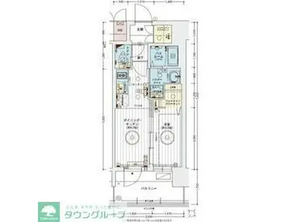 エステムコート名古屋ルノン(1DK/10階)の間取り写真
