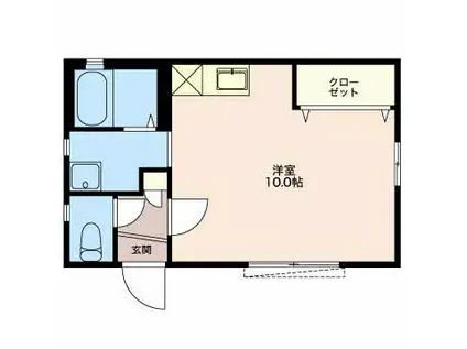 ドリカム(ワンルーム/1階)の間取り写真