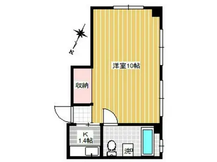 PAGE10東十条(1K/4階)の間取り写真