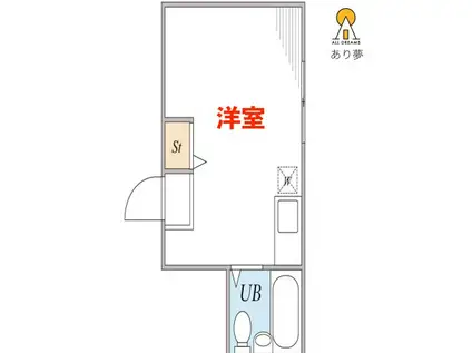 シティコーポ(ワンルーム/3階)の間取り写真