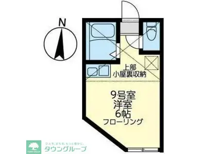 ユナイト追浜ジョルジャ・メローニ(ワンルーム/2階)の間取り写真