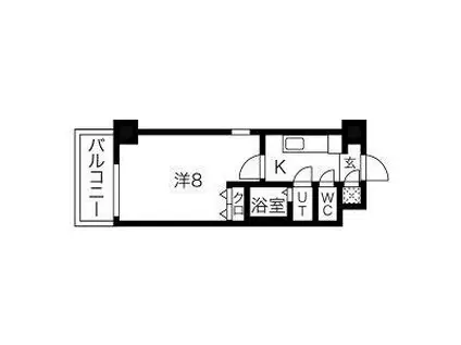 リアライズ松原(1K/9階)の間取り写真