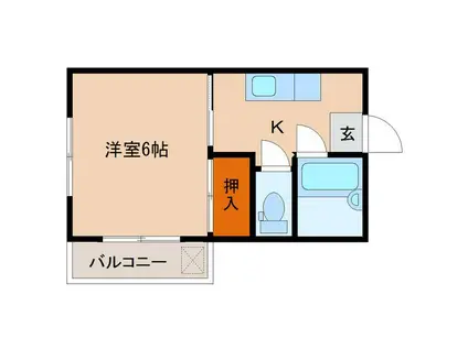 エレメント神宮東I(1K/3階)の外観写真