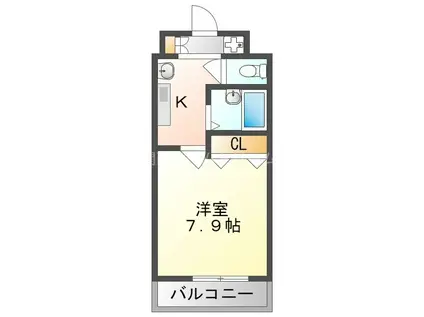 M´プラザ守口東(1K/7階)の間取り写真