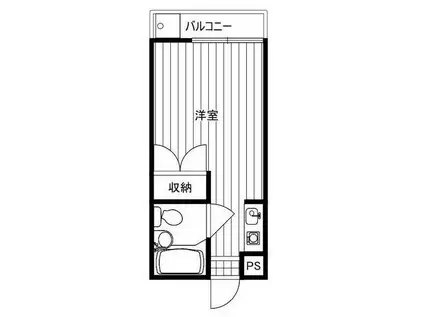 ウィング百合ヶ丘II(ワンルーム/1階)の間取り写真