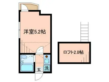 シャンテ立石駅前(1K/3階)の間取り写真