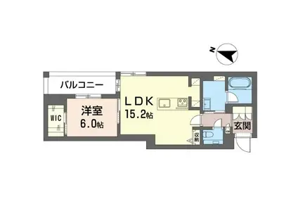 シャーメゾンステージ横濱白楽(1LDK/3階)の間取り写真