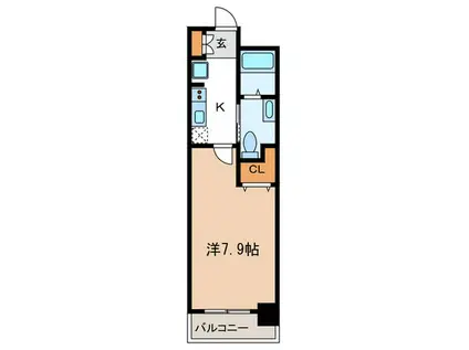 OTOWA神戸元町(1K/4階)の間取り写真