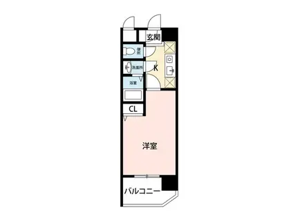 BUENA川端町4丁目弐番館(1K/7階)の間取り写真