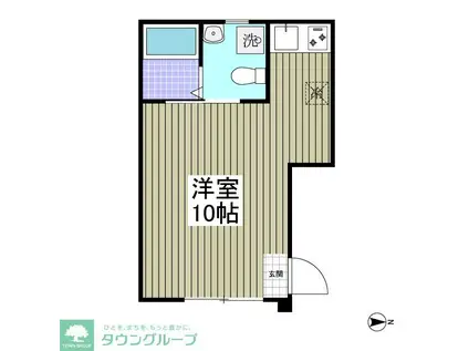 デュセレスト天神町(ワンルーム/1階)の間取り写真