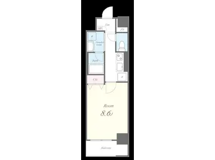 セイワパレス吹上公園(1K/4階)の間取り写真