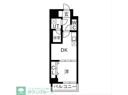 OAKLANCE 森下II(1DK/8階)の間取り写真