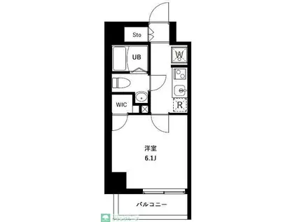 アーバンパークお花茶屋(1K/12階)の間取り写真