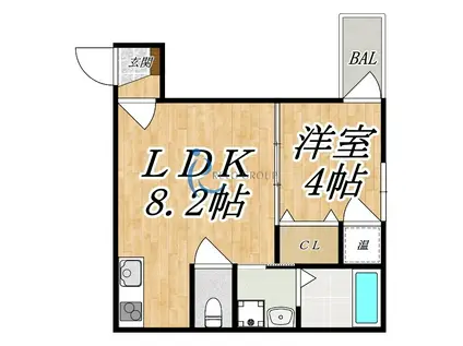 F ASECIA CLOTHO エフアセシアクロト(1LDK/3階)の間取り写真