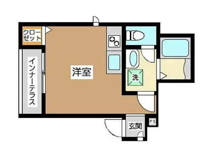 ベルリード渋谷本町(ワンルーム/1階)の間取り写真