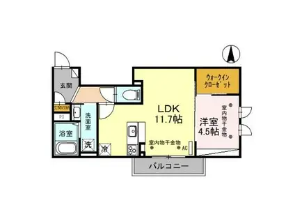 エスクラ.T(1LDK/3階)の間取り写真