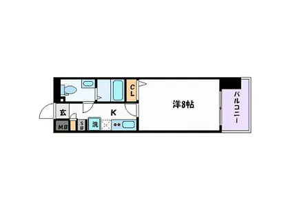 プレサンスMIU新栄(1K/5階)の間取り写真
