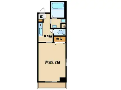 サンライトRITSU(1K/2階)の間取り写真
