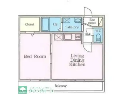 パールレジデンス熊谷(1LDK/3階)の間取り写真