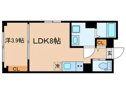 北区豊島1丁目計画(1LDK/2階)の間取り写真