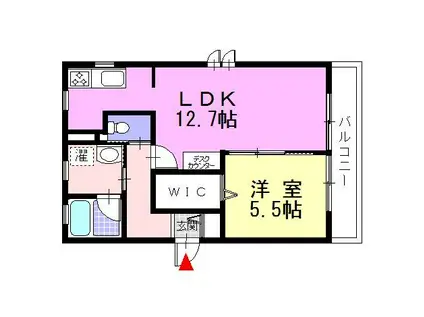 メゾン イースト(1LDK/1階)の間取り写真