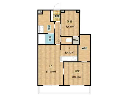 シャーメゾン フロイデ茨木中条(2LDK/3階)の間取り写真