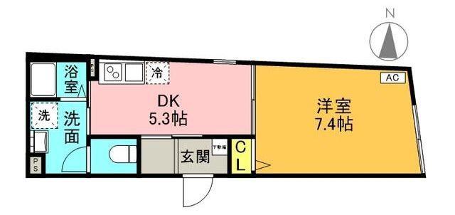 HALE OTSUKA(1DK/4階)の間取り写真