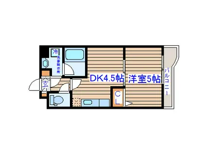 ノスタルジア(1DK/5階)の間取り写真