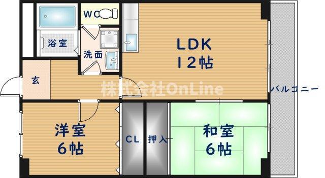 ボナールシャトー(2LDK/3階)の間取り写真