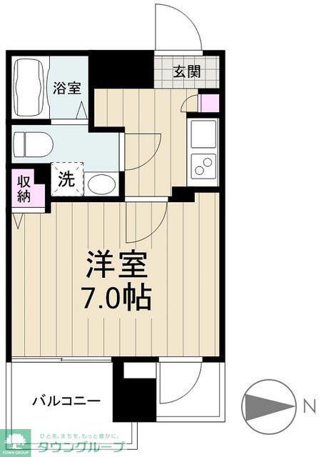 MAXIV西川口AZ TRE(1K/7階)の間取り写真
